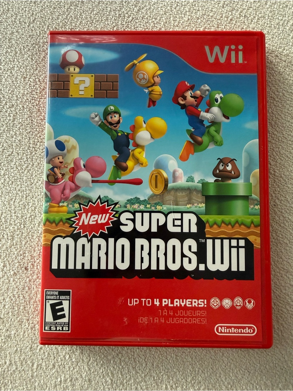 Nintendo New Super Mario Bros. Wii - Red and Blue Cover